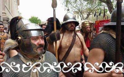 Warriors  auxilia galloromanitas  galloromanizzazione galloromanisation guerrieri okelum celti romani soldati Roman Arène Nimes arena romana cleopatra