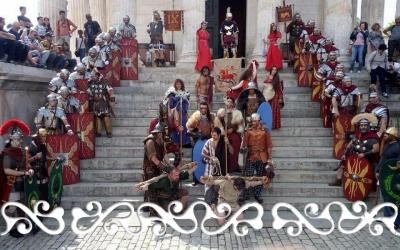 nimes grands jeux romains spartacus okelum celt celts kelt warrior dance dancers danseuse celtique dervonnae dervonne